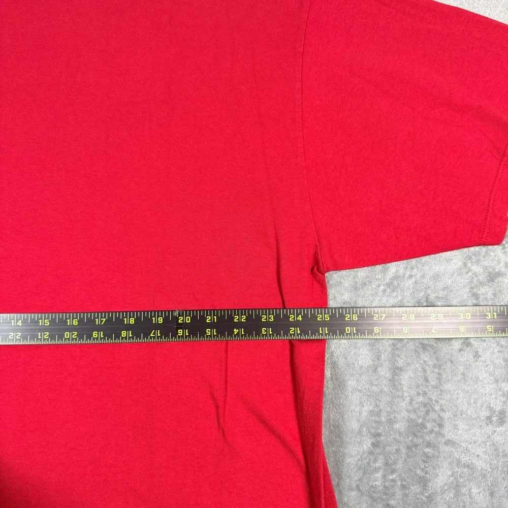 Vintage Guess Mens XXL T-Shirt Red Jeans Logo Short Sleeve Cotton USA - Picture 7 of 8
